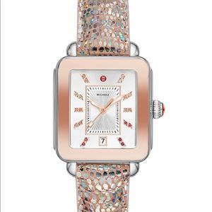 Michele sport two tone watch